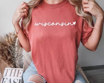 Wisconsin Shirt: Comfort Colors State Souvenir Tee