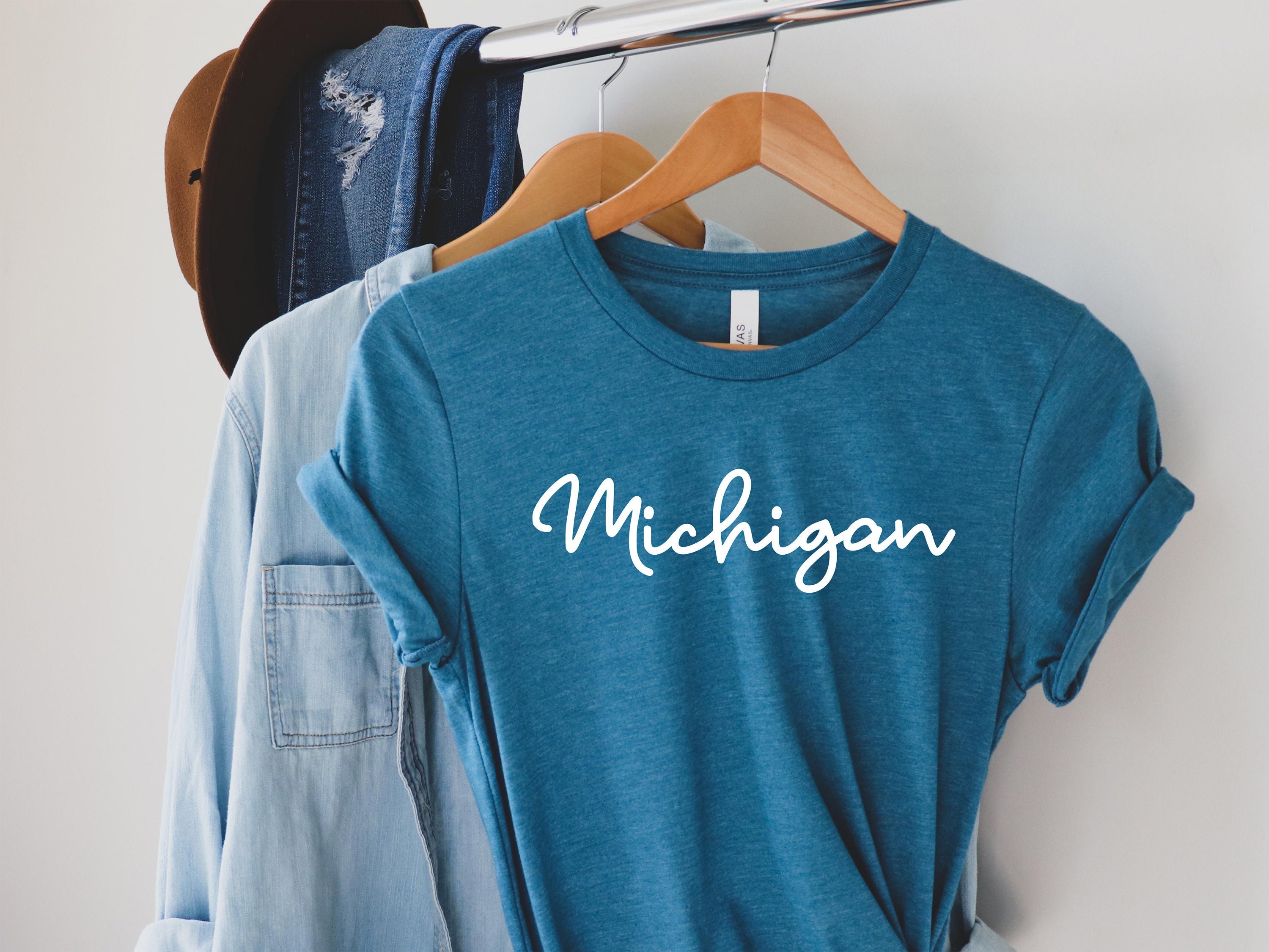 Michigan T Shirt Michigan State T Shirt Michigan TShirt | Etsy