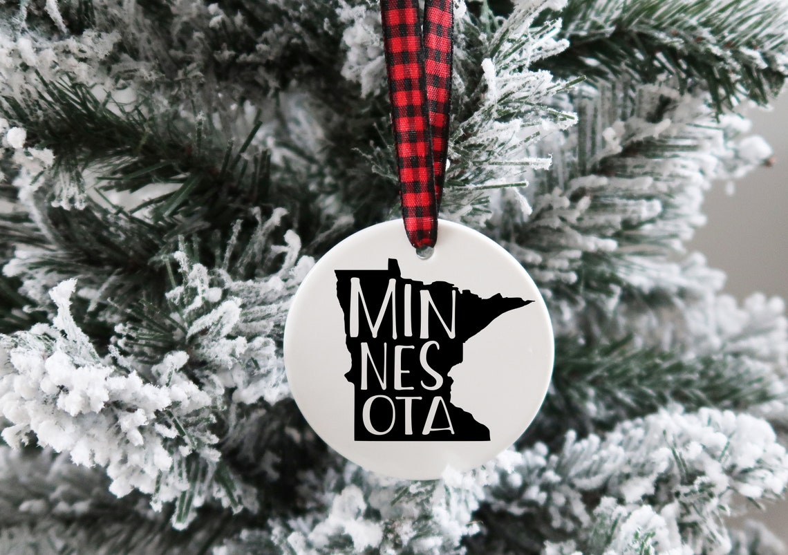 Minnesota Ornament Minnesota Christmas Ornament MN Christmas Etsy