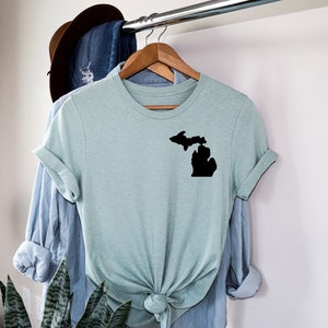 Michigan T Shirt Michigan State TShirt Michigan TShirt Michigan Gift Idea State of Michigan Shirt Midwest Apparel Midwest TShirt