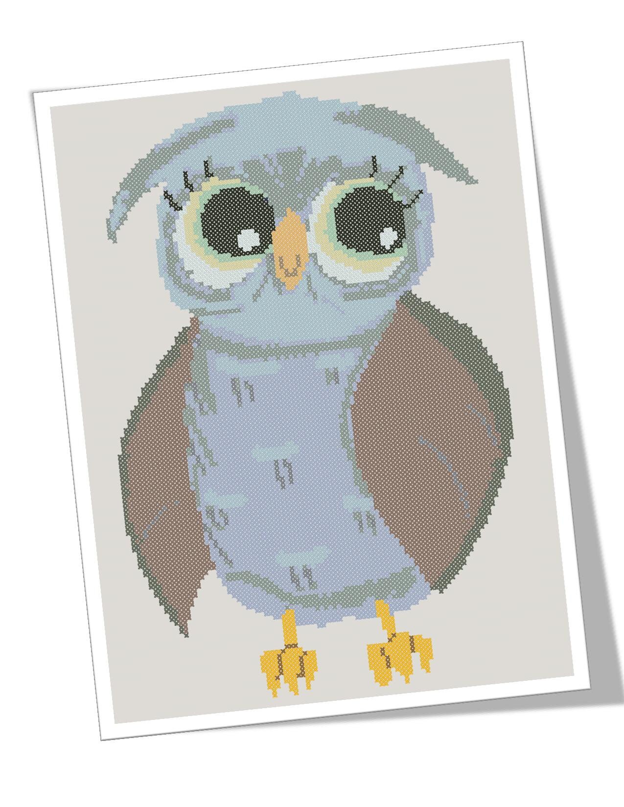 Owl Cross Stitch, Bird Cross Stitch Pattern Pdf - Etsy