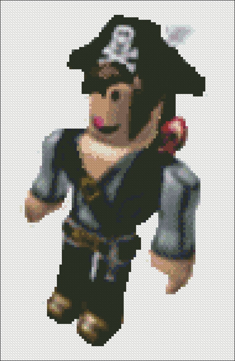 Roblox The Cross Stitch Character Roblox Pirate Roblox The Etsy - image 0
