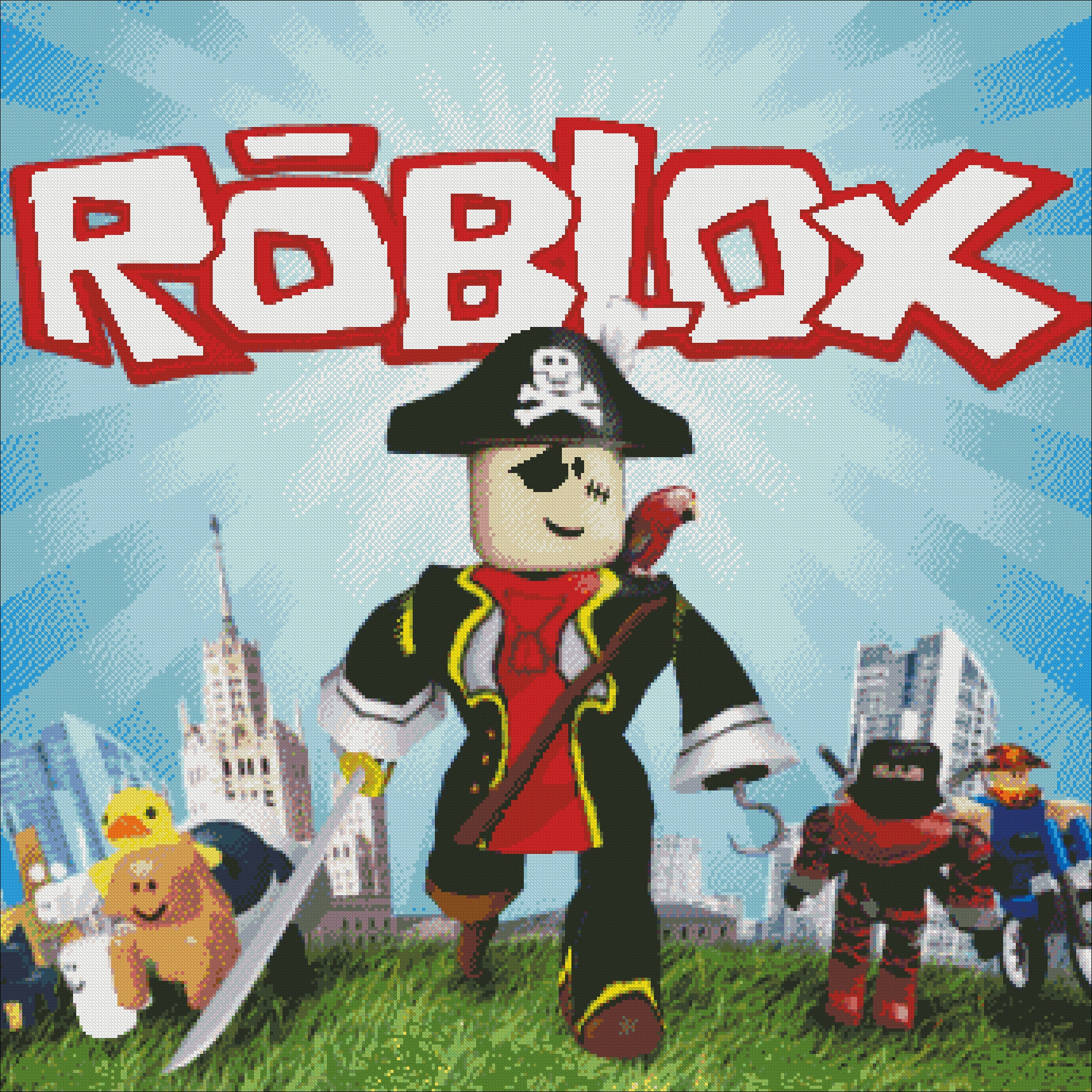 Roblox Cross Stitchroblox Embroidery Pdf Game Roblox Cross Stitchpdf Pattern Instant Download - 