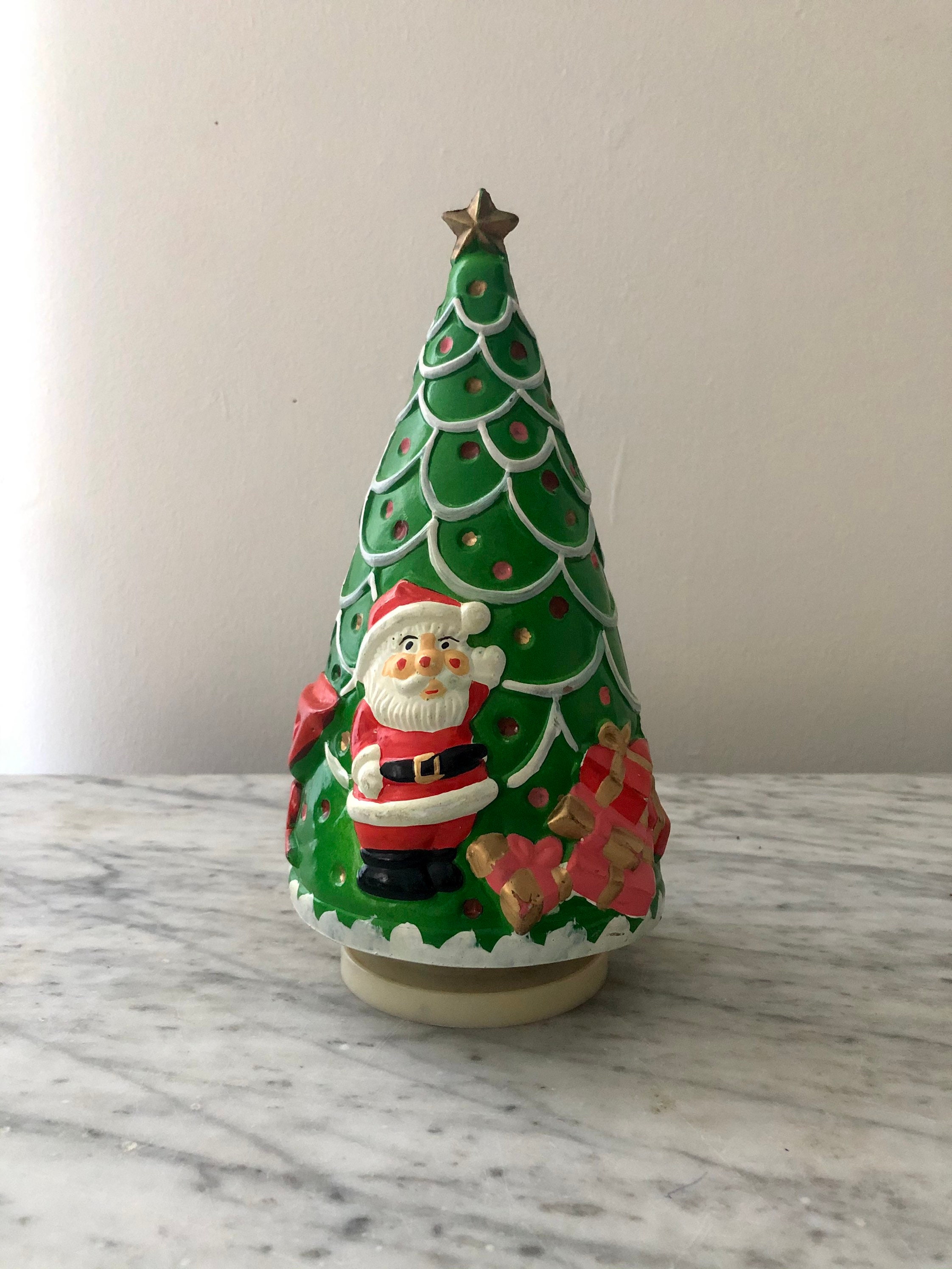 Music Box Christmas Tree // Vintage Musical Holiday Decor Etsy