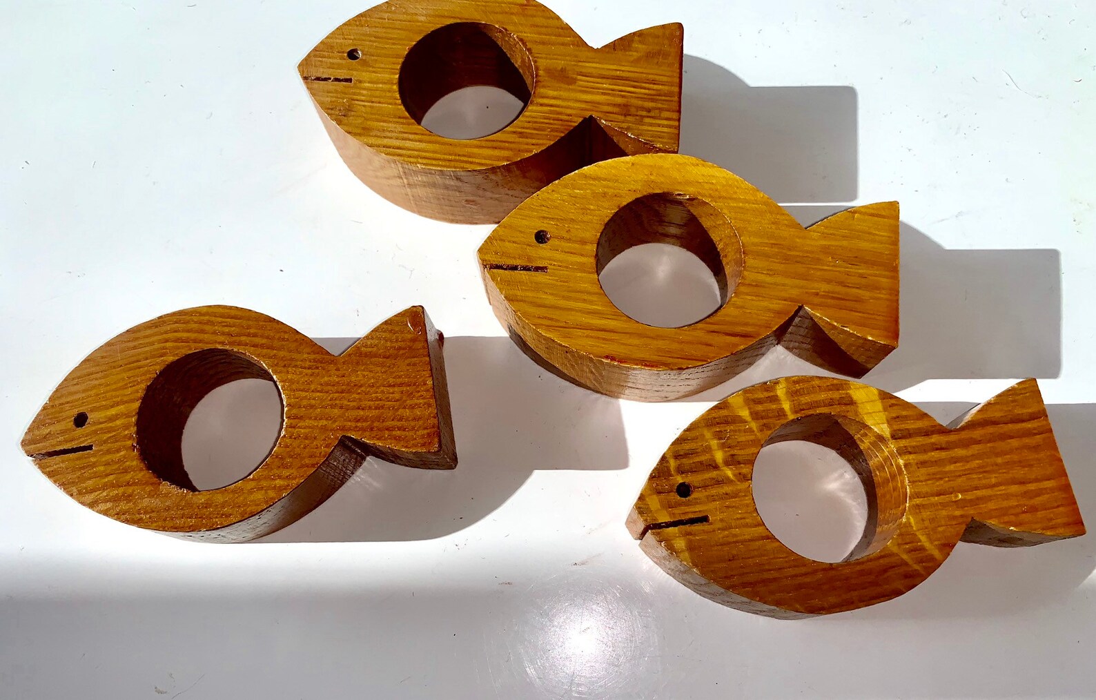 Vintage Set of Nautical Wood Fish Napkin Holders. Handmade for Etsy