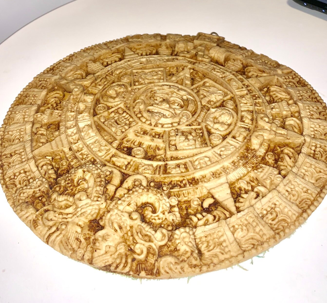 Vintage Aztec Sun Calendar Mexico Wall Hanging Indian Predictions Altar ...