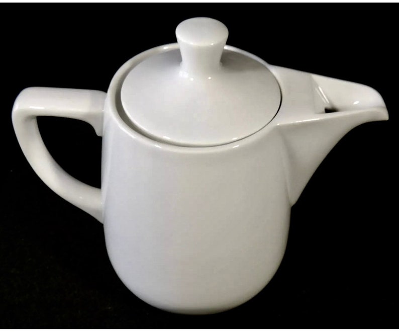 Vintage Nodrip MCM Melita Tea pot made in Germany. White Etsy