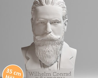 Wilhelm Conrad Röntgen 35 cm Büste - BÜSTEN MIT PERSÖNLICHKEIT