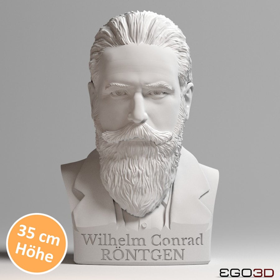Wilhelm Conrad Roentgen 35 cm bust - Busts with personality