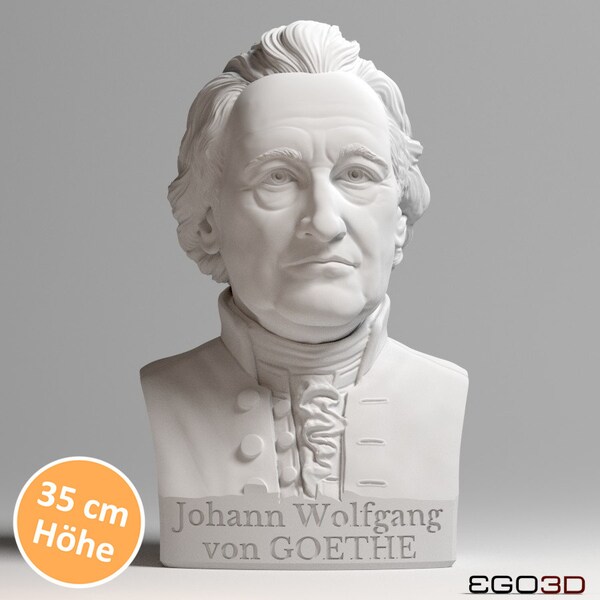 Johann Wolfgang von Goethe 35 cm Büste - BÜSTEN MIT PERSÖNLICHKEIT