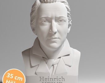 Heinrich Heine 35 cm Büste - BÜSTEN MIT PERSÖNLICHKEIT