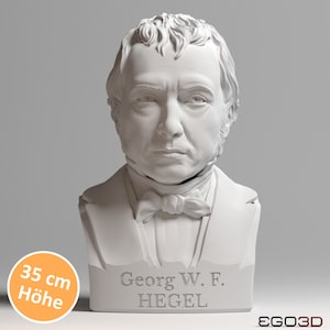 Georg Hegel buste 35 cm - BUSTES MET PERSOONLIJKHEID