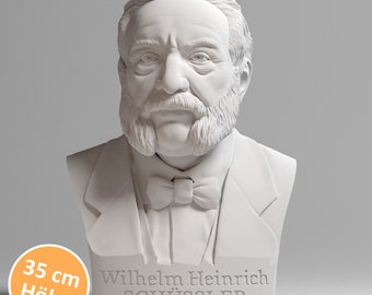 Dr. Wilhelm Heinrich Schüssler - 35 cm Büste - BÜSTEN mit PERSÖNLICHKEIT