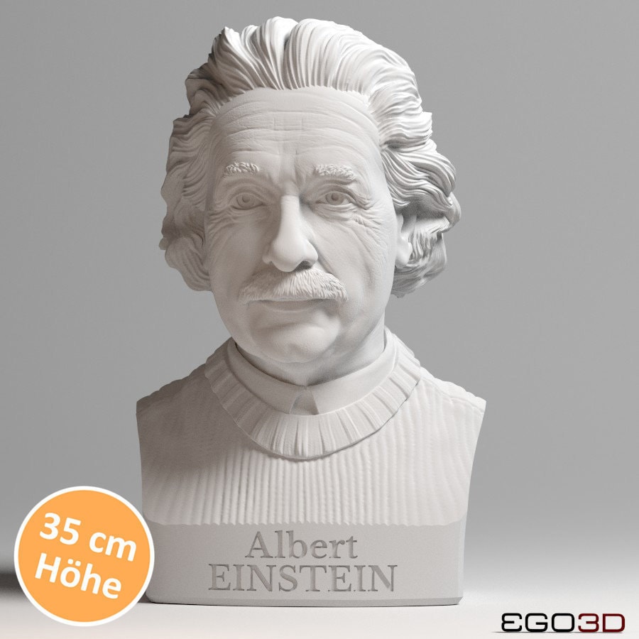 Albert Einstein 35 Cm Bust - Busts With Personality - Etsy