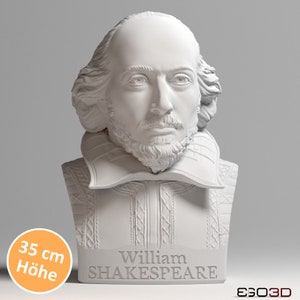 William Shakespeare 35 cm Büste BÜSTEN MIT PERSÖNLICHKEIT Bild 1