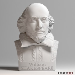 William Shakespeare 35 cm Büste BÜSTEN MIT PERSÖNLICHKEIT Bild 2