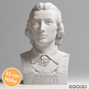 Friedrich Schiller 35 cm bust - Busts with personality