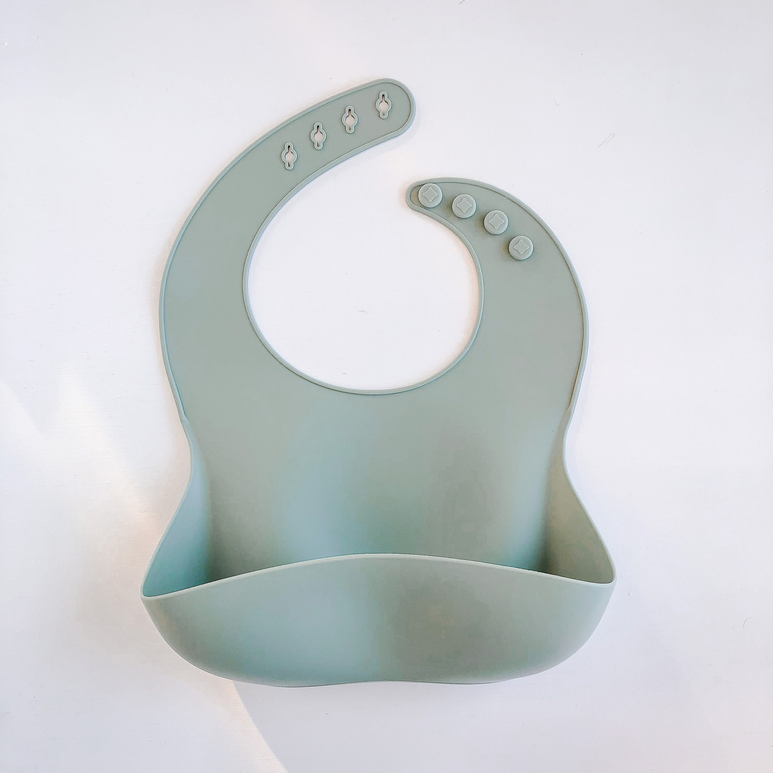 Silicone Feeding Bib Sage Toddler Bib Scoop Bib Bib Etsy