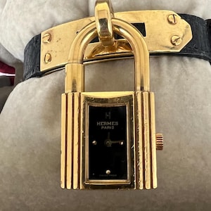 For Lady Watch Hermes Paris Swiss Watch Kelly Model Gold Ref 927002
