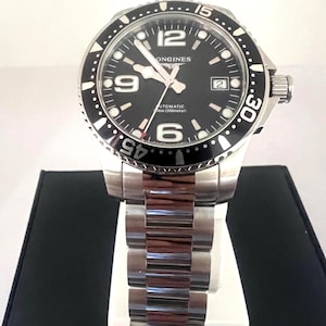 Automatic Longines HydroConquest Black Super Dial L37814566 300M Mens Watch
