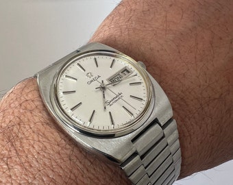 Reloj Seamaster automático con fecha Omega vintage para hombre.