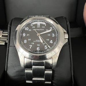 Relógio Hamilton Automático Khaki com Data Ref 644550