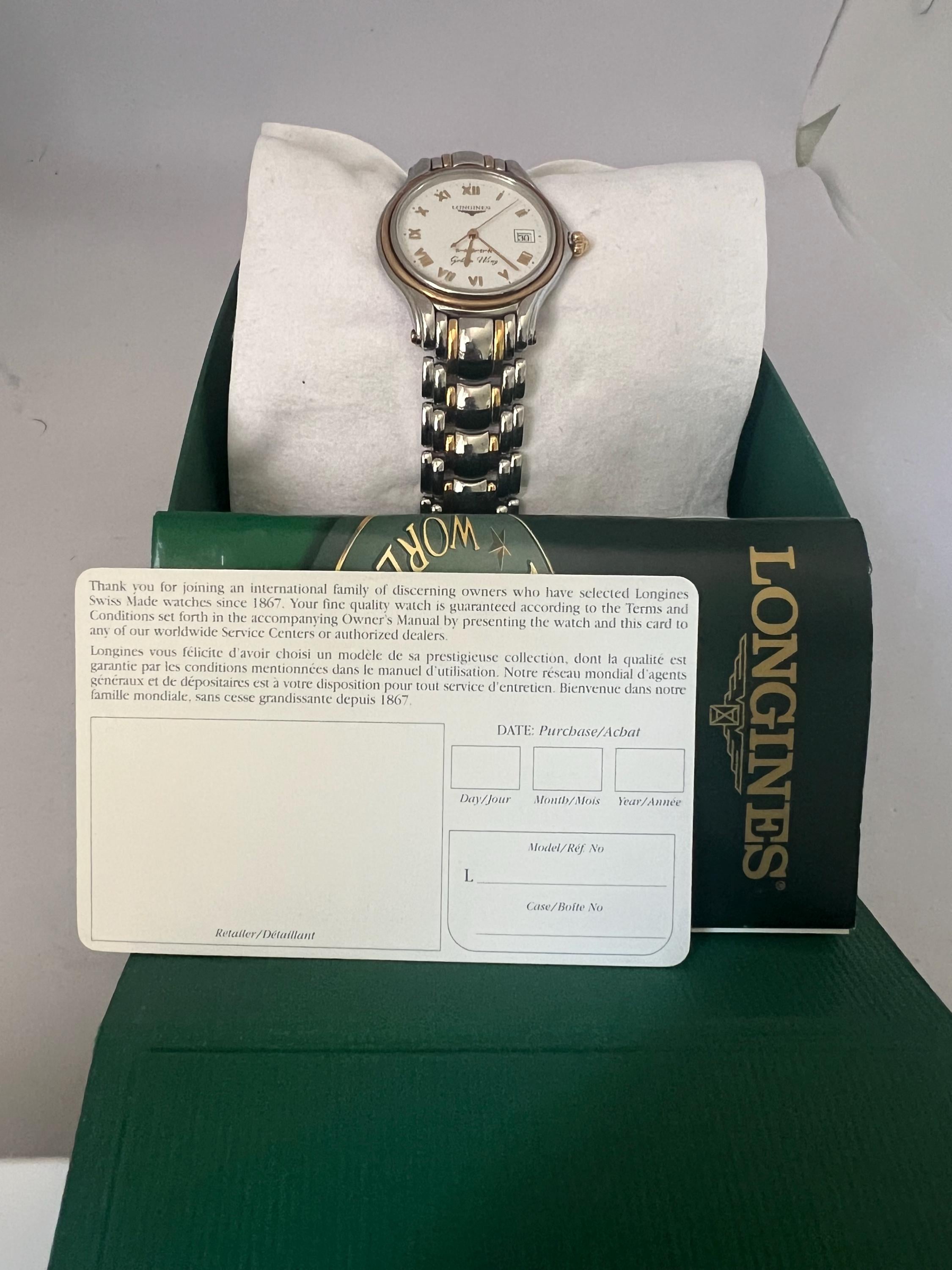 Longines Golden Wing L3.606.5 18K Gold Quartz Watch. - Etsy