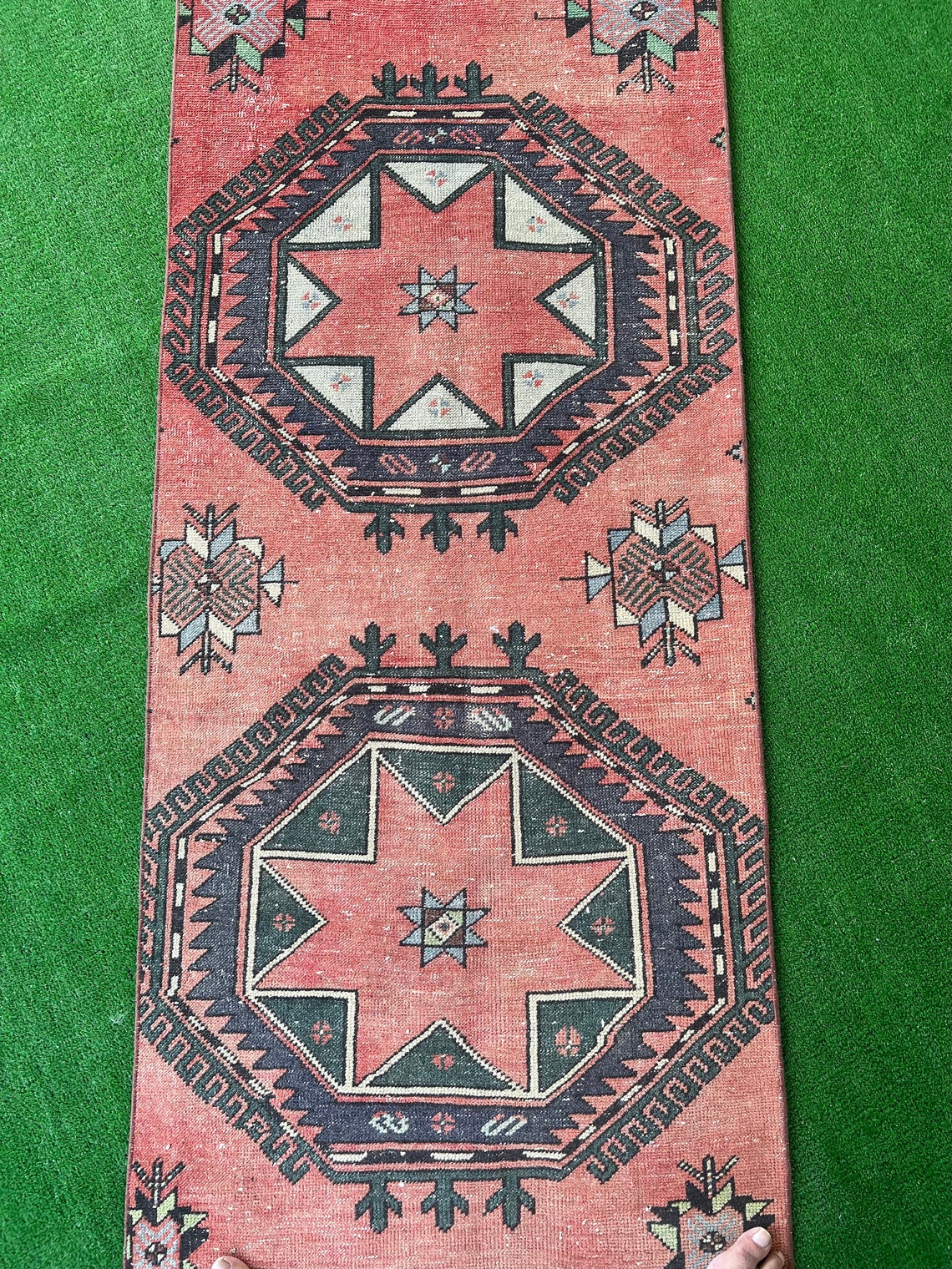 Large Runner Rugturkish Vintage Rug Runner low Pile Etsy