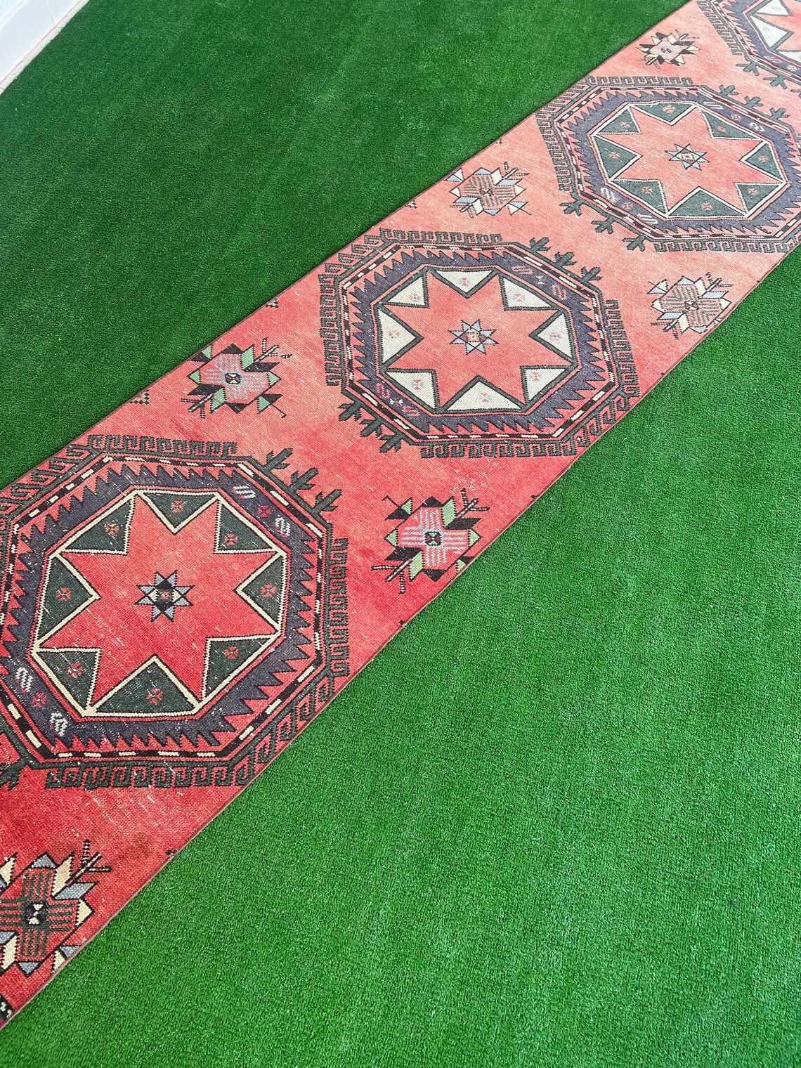 Large Runner Rugturkish Vintage Rug Runner low Pile Etsy