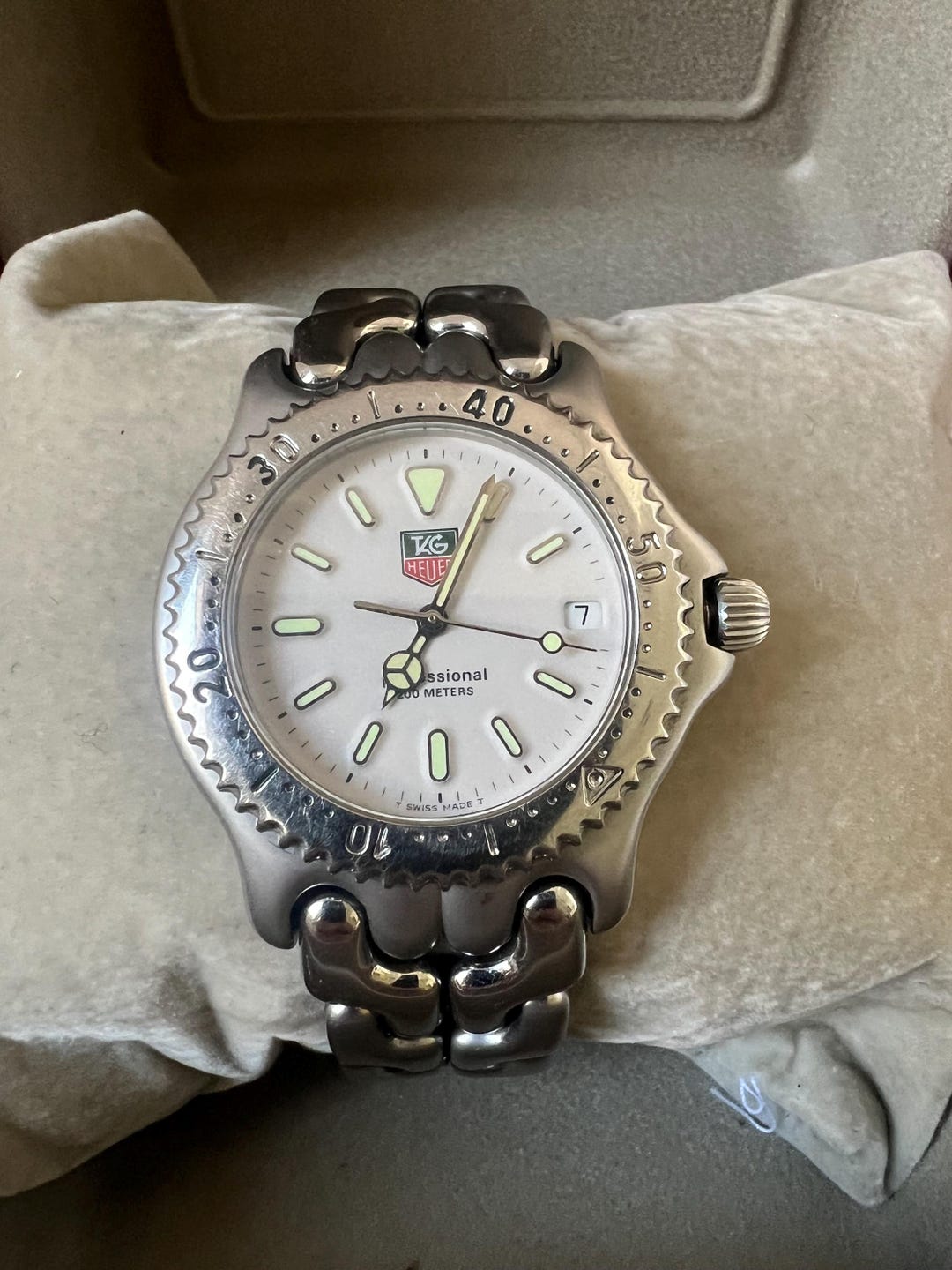 TAG Heuer 200M Professional 腕時計 TAG HEUER PROFESSIONAL 200m WG1120-0 DATE GRAY DIAL TWO-TONE