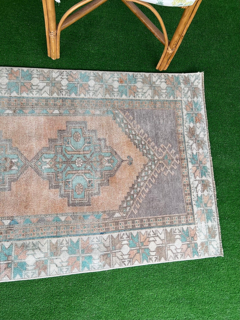 Ben 4x6 Pink Taupe Teal DistresedLow Pile Rug For Area Rug.3x510 image 9