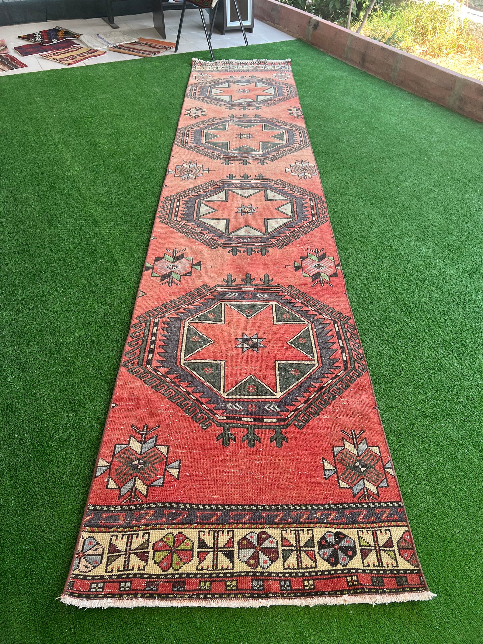 Large Runner Rugturkish Vintage Rug Runner low Pile Etsy