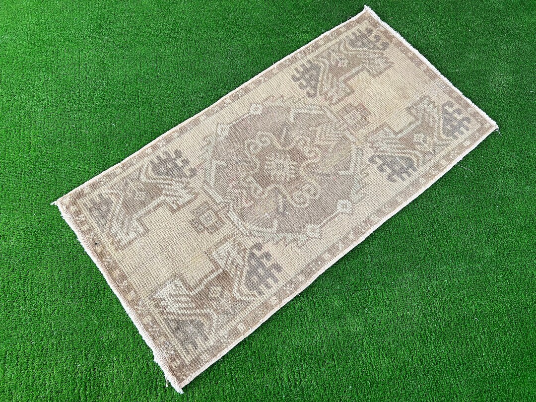Small Turkish Rugsmall Oushak Vintage Rug Bahtroom Rug Door Etsy