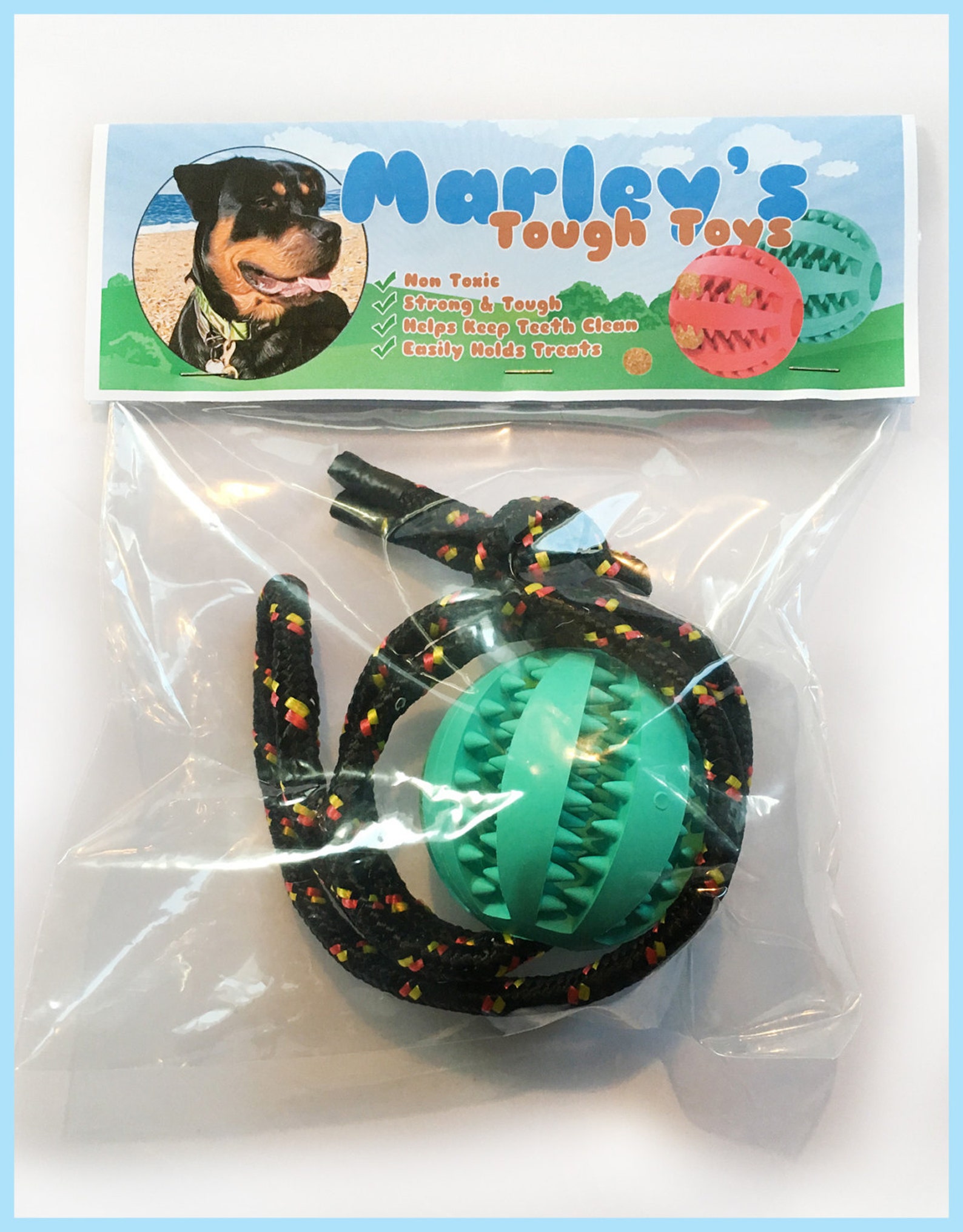 Super Tough Teeth Cleaning Dog Toy. Made From Durable Safe Etsy