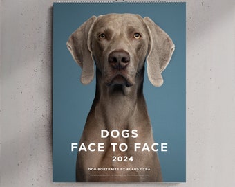 Dogs Calendar 2024, Dog portraits, Fine Art dog photography, wall decor, Christmas gift