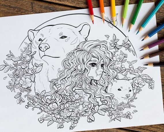 coloring pages of merida