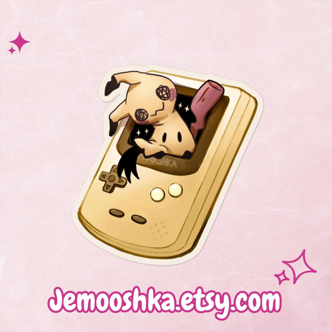 Tpr Sticker Mimikyu Gameboy Large 4