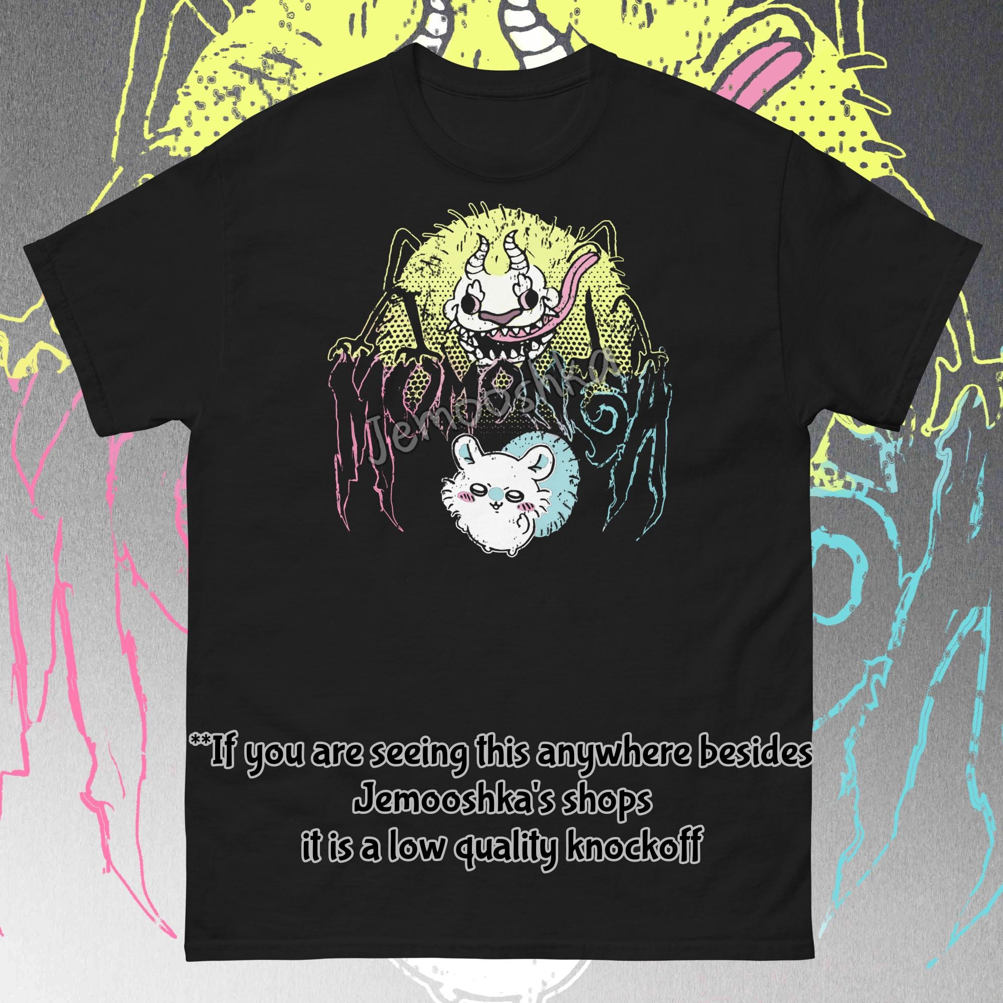 Colorful Metal Momonga Dekatsuyo T Shirt Chiikawa - Etsy