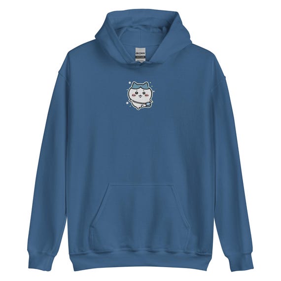 Hachiware Embroidered Hoodie - Chiikawa - Etsy