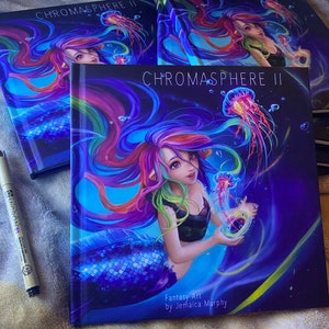 Chromasphere II Art Book - Mermaid Fairy Fantasy Anime Art - Cute Colorful Manga art