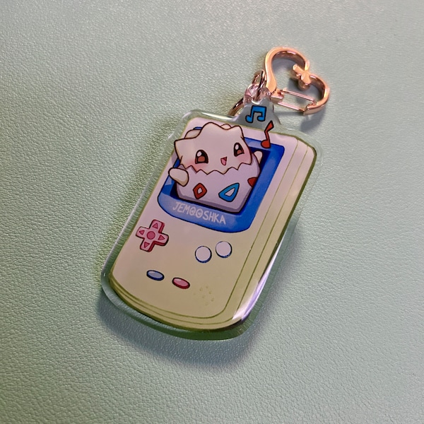 Togepi Gameboy Acrylic Keychains - cute Pokemon Charms