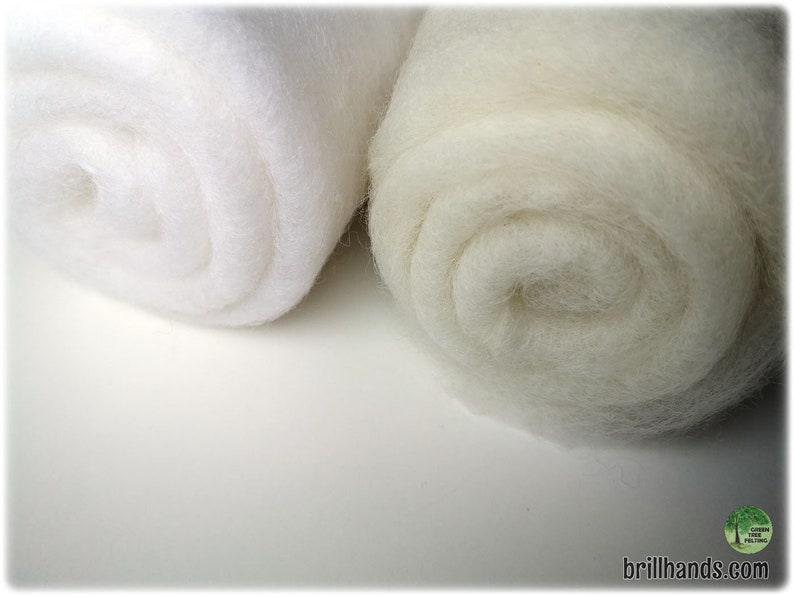 Needle felting wool Natural White 1 Oz 30 g Cotton Etsy