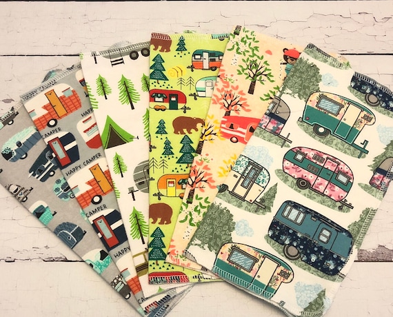 Rv Camper Camping Set Of Unpaper Towels 12 X 11 Etsy