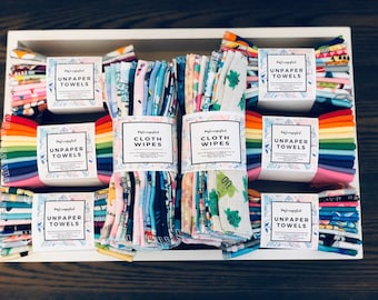Unpaper Cloth Towels: Reusable Variety Prints for Kitchen, Wipes *FREE SHIPPING*