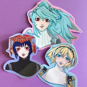 Robot girlz 3’ inch stickers
