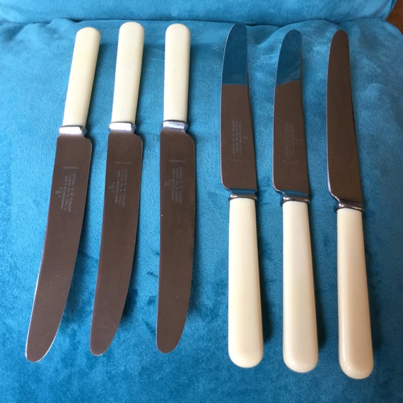 Items similar to A Boxed Set of Vintage Butter Knives VI
