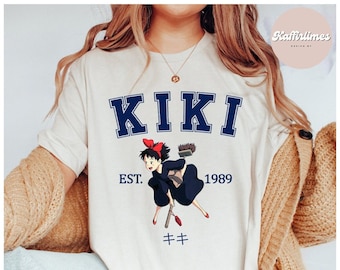 Kiki Est 1989 Shirt, Kikis Delivery Service T-Shirt, Studio Ghibli T-Shirt, Ghibli Shirt, Hayao Miyazaki, Studio Ghibli Gift,Cartoon T-Shirt