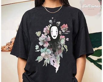 Camisa sin rostro de Spirited Away, camisa Ghibli, Hayao Miyazaki, regalo de Studio Ghibli, sudadera Ghibli, Haku y Chihiro, camiseta de Spirited Away