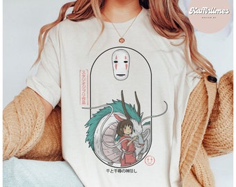 Camiseta de Haku y Chihiro de El viaje de Chihiro, Studio Ghibli