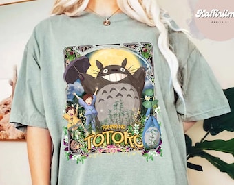 My Neighbor Totoro T-Shirt, Totoro T-Shirt, Totoro, Studio Ghibli T-Shirt, Ghibli Shirt, Hayao Miyazaki, Studio Ghibli Gift, Cartoon T-Shirt
